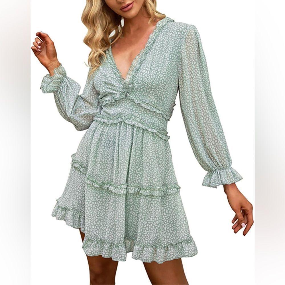 Amazon Green/White Dress!